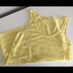J. Crew Striped Sequin Tank Top